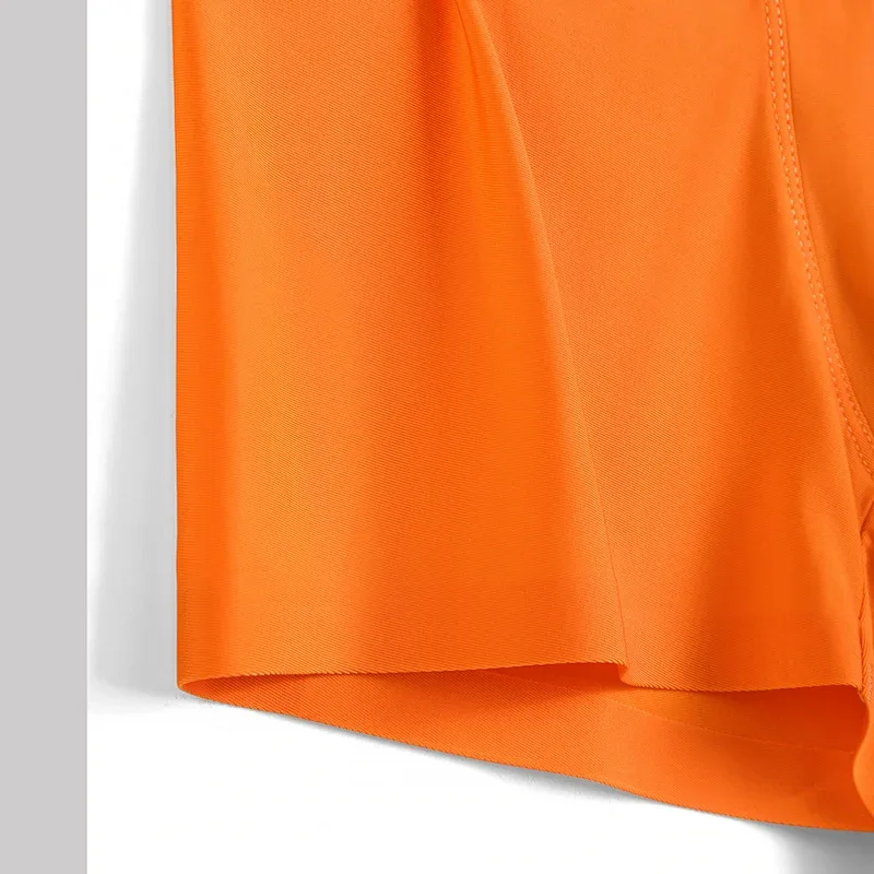 4PCS Designe Light Luxury Style Ice Silk Breathable Solid Color Men's Boxer With Gift Box — image 6
