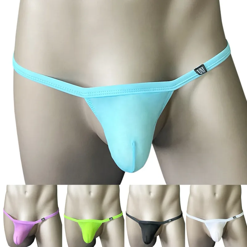 Men Low Rise Thong G-String Brazilian Underwear Sexy Tback Gay Sissy Pouch Crotchless Lifting Ring Men's Panties Underpants Men — image 8