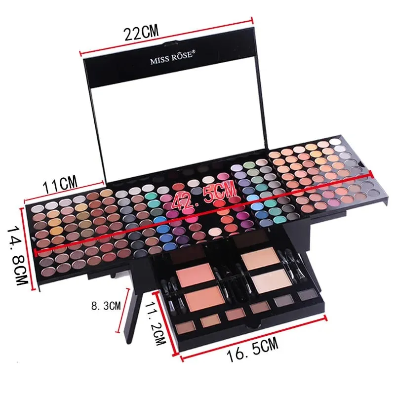 180 Color Piano Case Eye Shadow Powder Blusher Set Makeup Plate Multi-Function Makeup Box Gift Durable And Portable — image 7