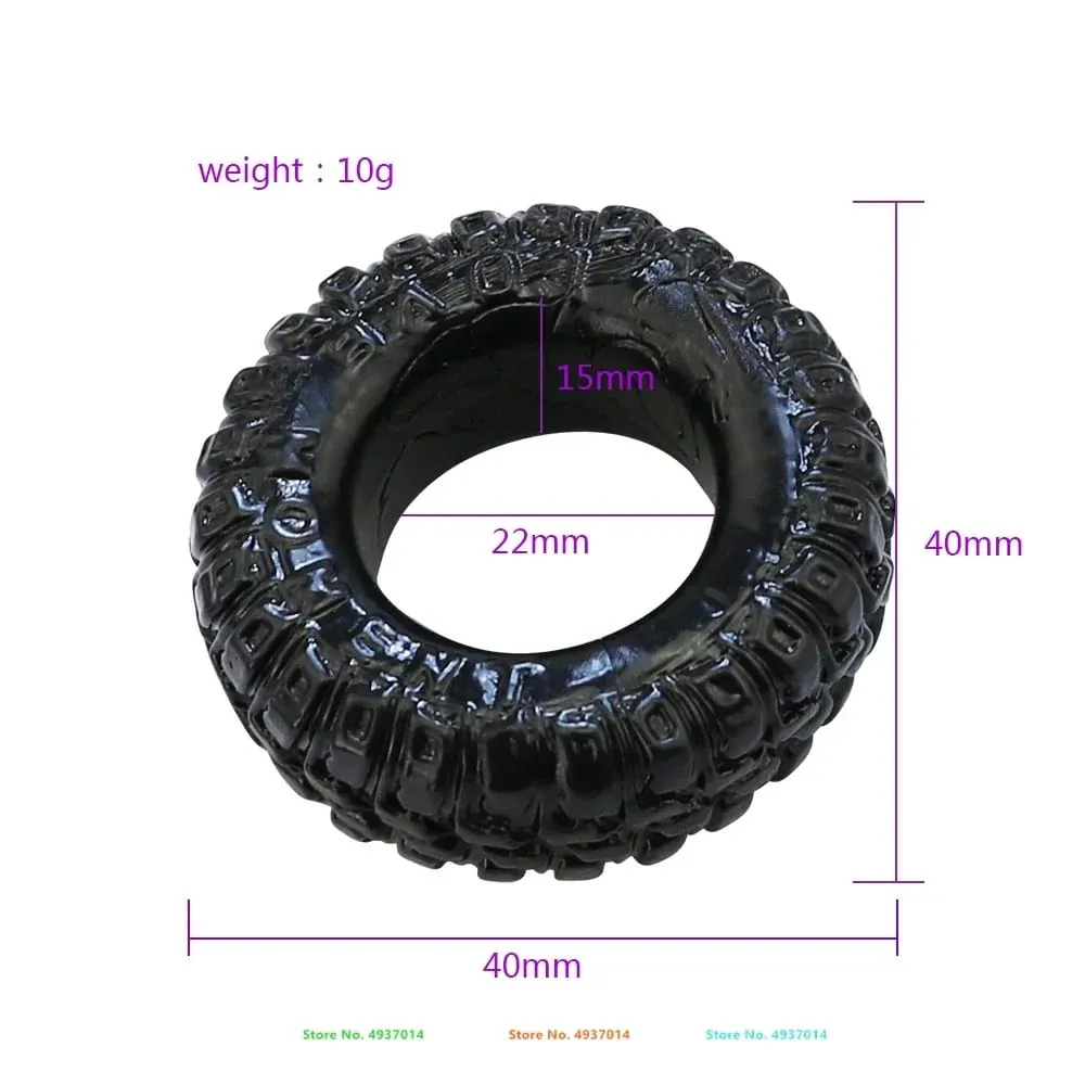 2 PCS/Set Soft Cock Rings Penis Lasting Erection Male Delay Ejaculation Scrotum Restraint Adult Sex Toys For Men TPE Reusable — image 2