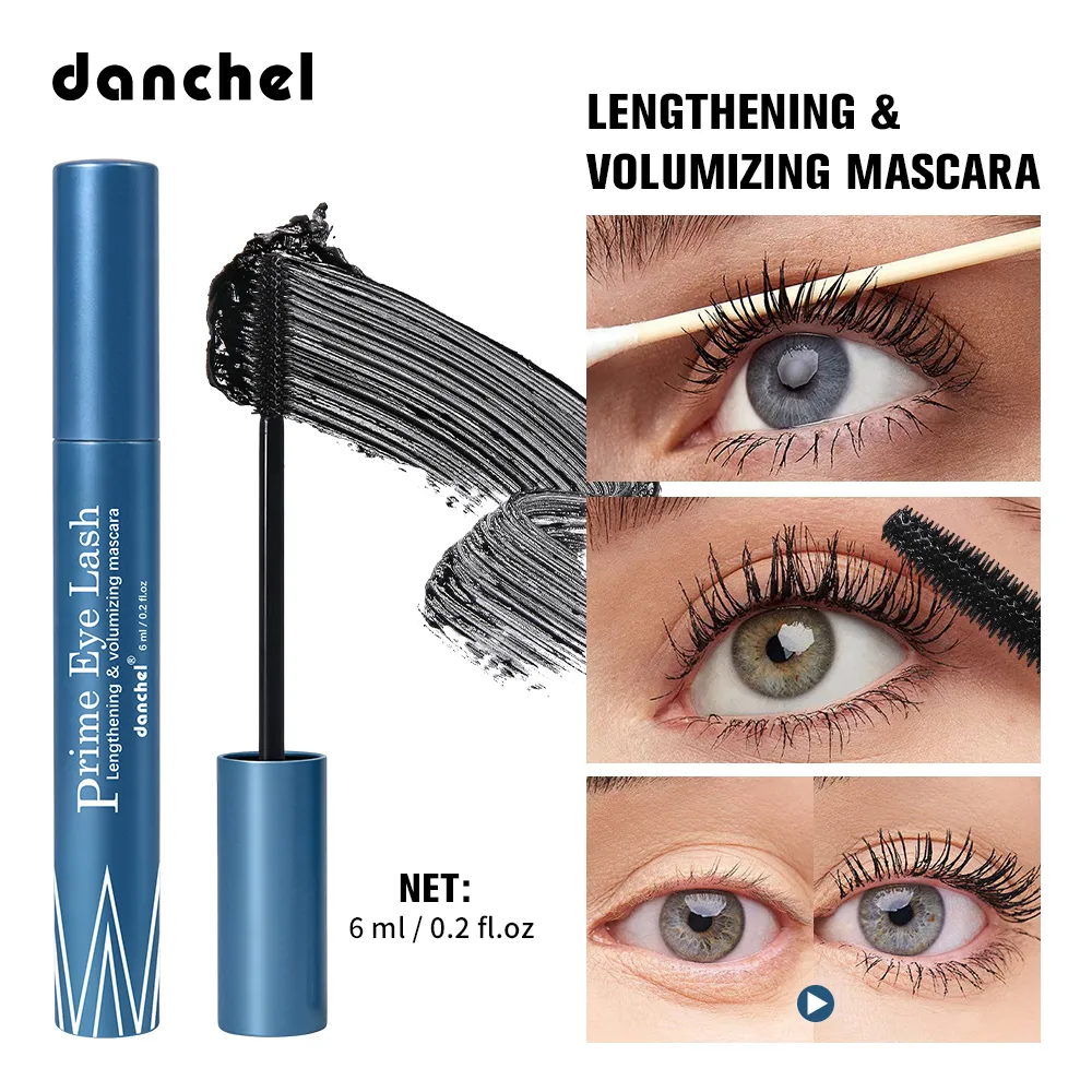 Forlængende og volumengivende Mascara Vandafvisende Langvarig Nærende Styrke Mascara Blank Naturlig finish Øjenmakeup — image 2