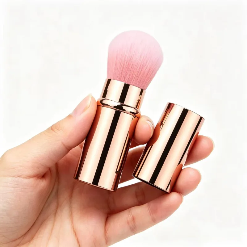 Travel-ready Portable Telescopic Makeup Brushes Set - Metal Handle para sa Blush Contouring Powder Perpektong Compact Size para sa On-the-G — image 6