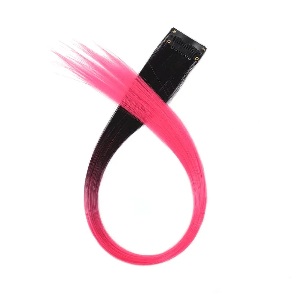 20 Inch Synthetic Multicolor Hair Extensions For Cosplay Party Y2K Style Hair Accessories Halloween Christmas — image 10