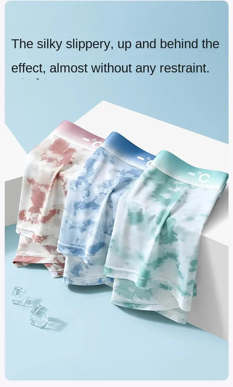 1Pcs Boxer Shorts Men's Ice Silk Underwear Male Underpants Breathable Sexy Thin Panties U Convex Lingerie Wholesale Lots L-6XL — image 9