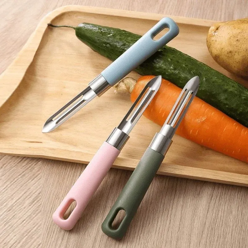 Pelador de verduras giratorio multifuncional para patatas, zanahorias, manzanas, herramienta de cocina ergonómica antideslizante, rebanador de frutas, aparato doméstico — image 2