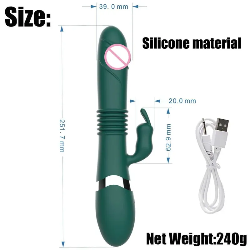 Large Dildo G Spot Vibrator Rabbit Clitoral Clit Stimulation Realistic Penis Sex Shop Sex Toy Adult Product Vibrador for Women — image 19