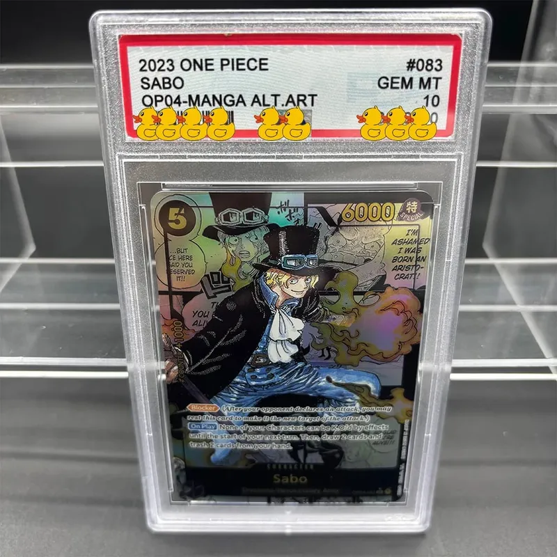 DIY OPCG Rating Card Collection Card 2023 ONE MONKEY D. LUFFY OPO5-MANGA ALT.ART Copy 10Points Rating Card Anime Game Gift — image 2