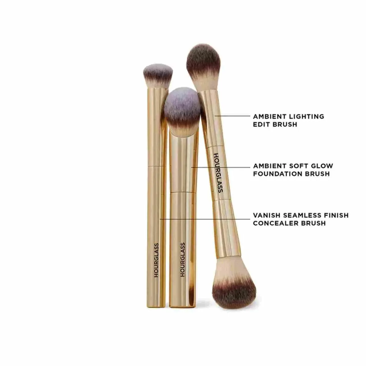 Complexion Essentials Brush Set -Dragon series 3 makeup brushes with a Packaging box and a Brush bucket — image 3