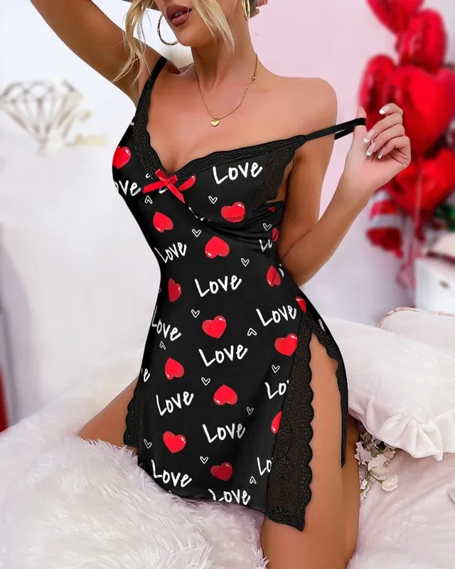 Womens Dresses 2024 여름 격자 무늬 인쇄 Crisscross Backless Sleep Dress 대비 레이스 플 런지 민소매 잠옷 잠옷
