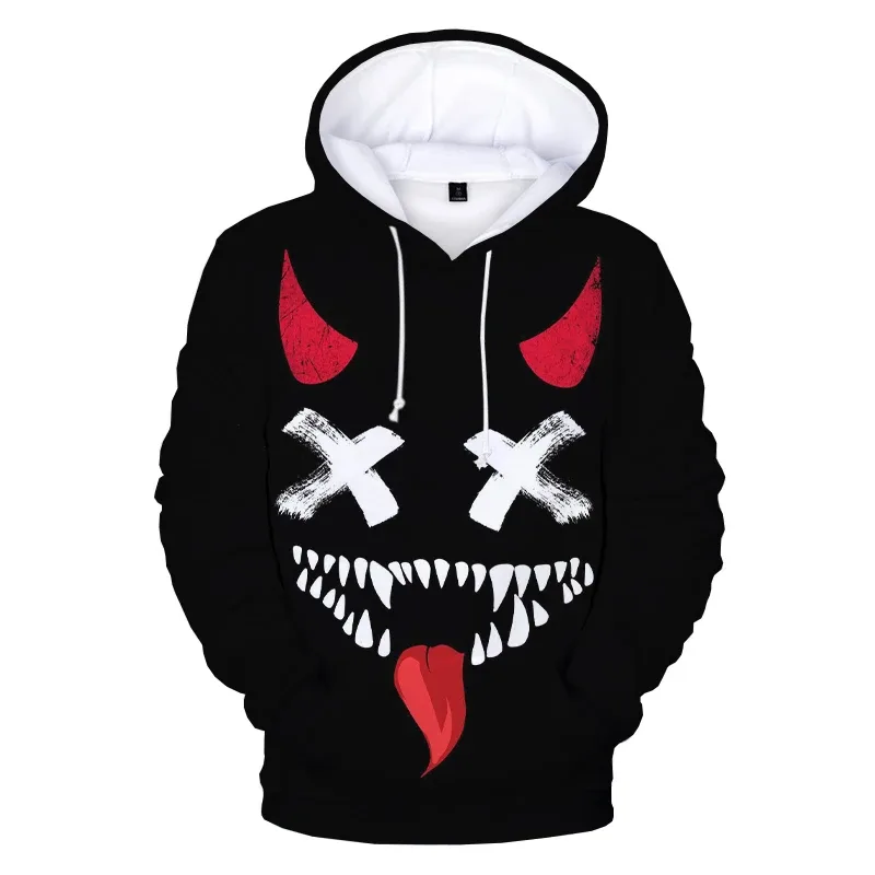 Pattern Trendy Devil Smiling Face 3D Printed Hoodie Sweatshirts Men Women Fashion Casual Funny Pullovers Hip Hop Hoodies — image 25