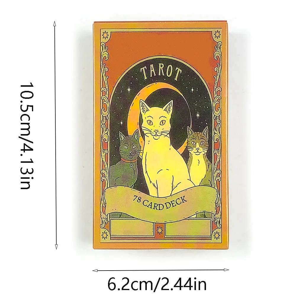 Cats Rule Earth タロットカード 78 オラクルデッキ 猫愛好家やタロット愛好家向けのユニークなカード 占いやギフトに最適 Givi — image 6