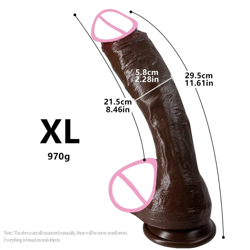 Realistic Long dildo Black Anal Plug with Suction Cup Big Penis Butt Plug Long Dick Sex Toys for Women men Phallus Anal Dilator — image 10