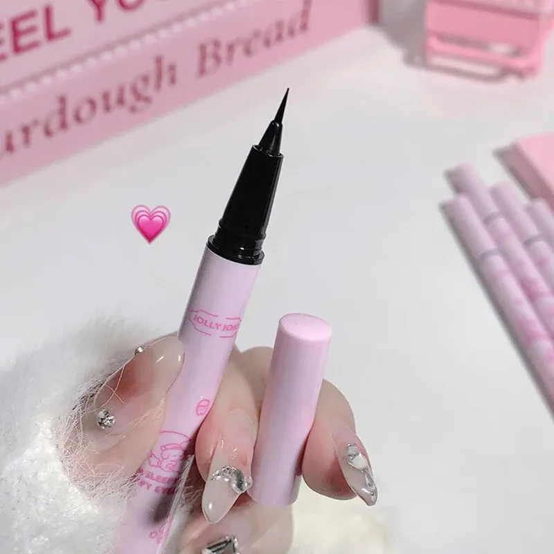 Black Liquid Eyeliner Eye Make Up Super Waterproof Long Lasting Eye Liner Easy To Wear Lying Silkworm Pen Makeup Cosmetics Tools — image 3