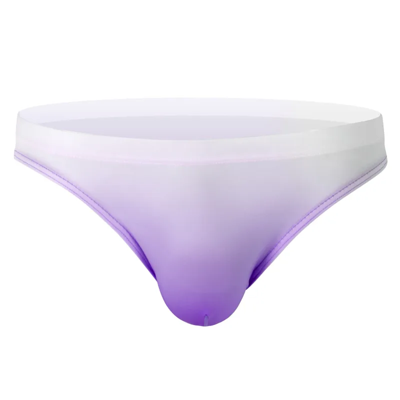 Men Underwear Briefs Shorts Bikini Homme Slip Gradient Milk Silk Panites Man Low Rise U Convex Pouch Underpant Cueca Calzoncillo — image 5