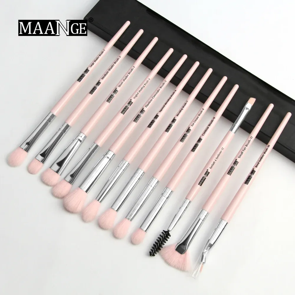Makeup brushes set professional 12 pcs/lot Makeup Brushes Set Eye Shadow Blending Eyeliner Eyelash Eyebrow Brush For Makeup Tool — image 1