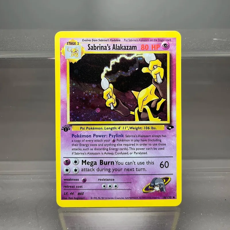 PKM Proxy Cards Classic 1996 1st Edition Mewtwo Gyarados Alakazam Cards Collection PTCG Neo Genesis Foil Card