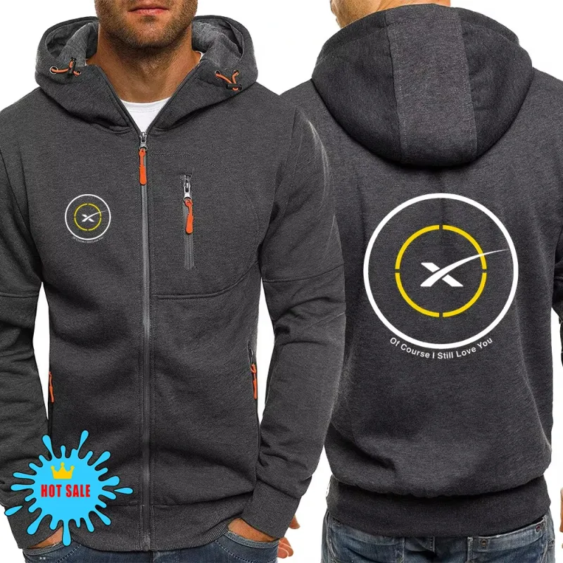 2025 Popular Man SPACEX SPACE X LOGO ELON Jacket Men Autumn Man's Loose Tops Coat Print New Type Sports Comfortable Hoodies — image 2