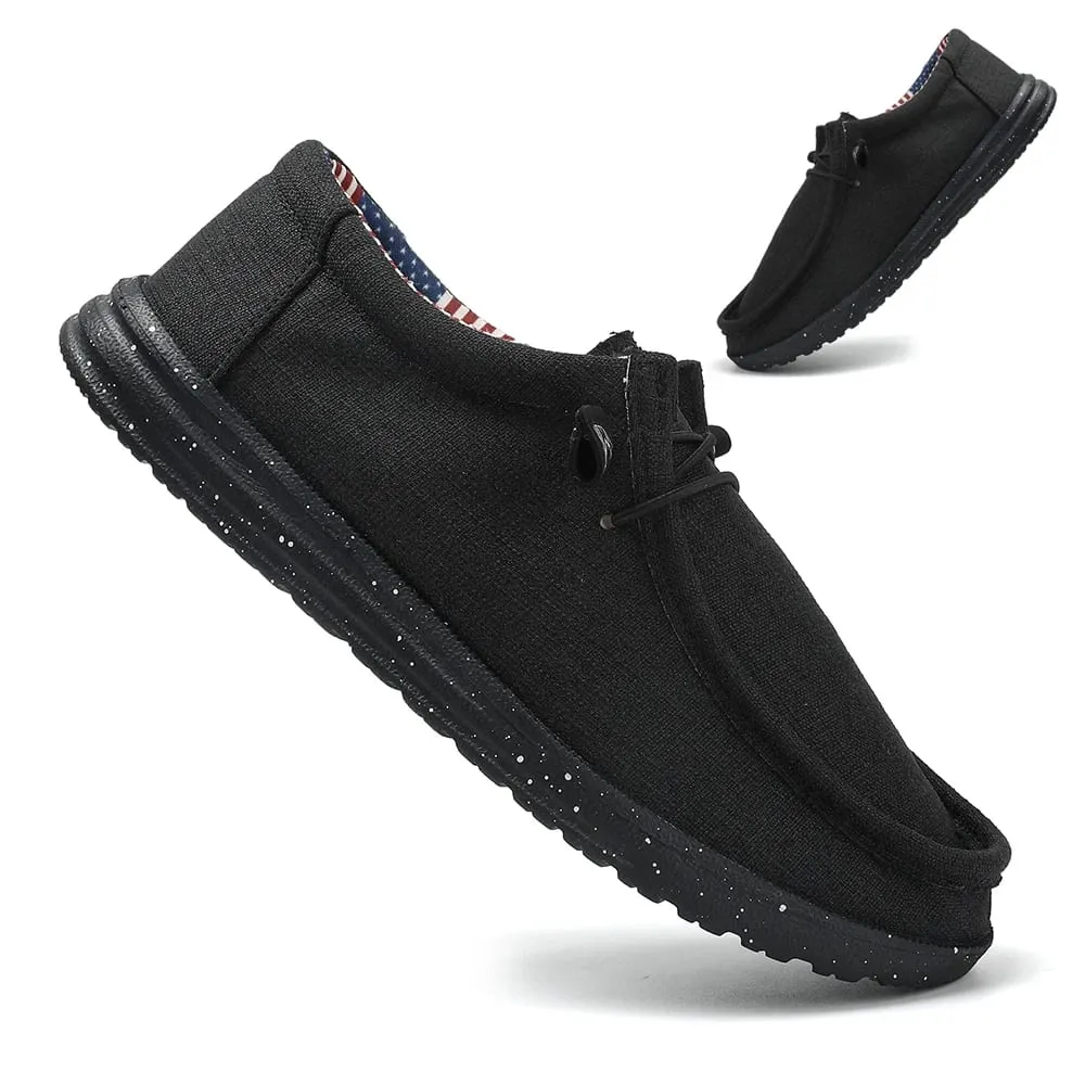 Plus Size Men's Solid Color Breathable Slip On Classic Loafer Shoes Comfy Casual Durable Lightweight Walking Shoes