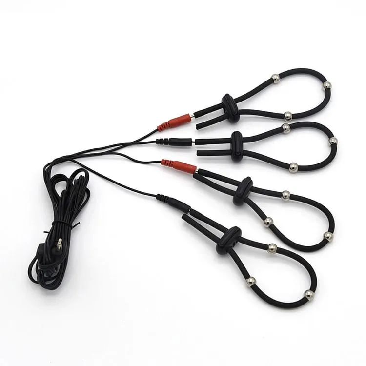 Electric Shock Penis Ring Penis Electro Stimulation Massage Cock Rings Medical Themed Toys For Men Adult Sex Product Accessories