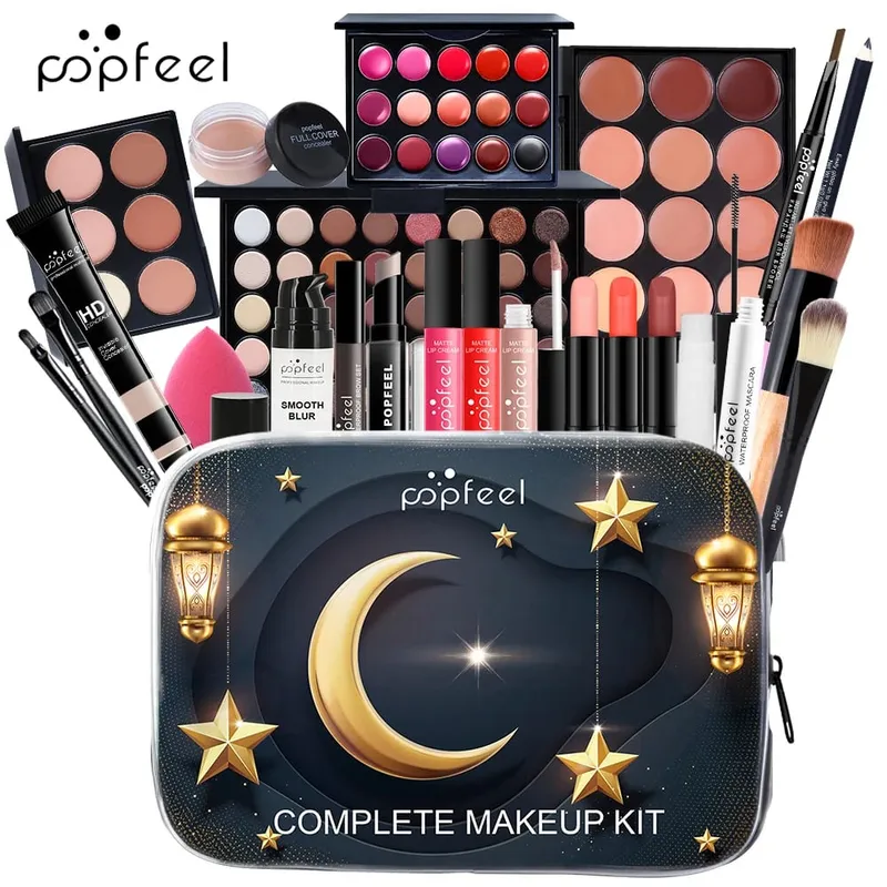 24-Piece Festival Makeup Set-Versatile Cosmetic Collection Perfect for Gifting to Moms Girlfriends and Girls.Daily Use