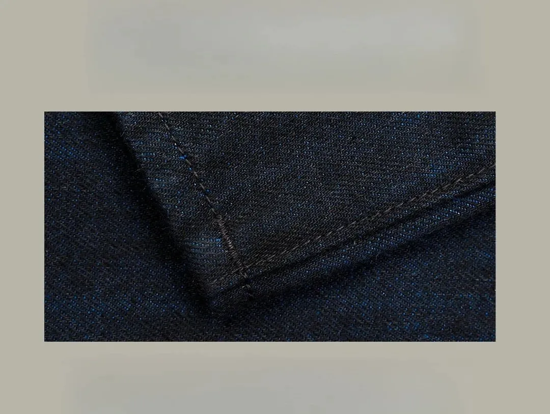 Red Tornado Midnight Blue Selvedge Jeans Men 16oz Denim Straight Fit Dark Indigo Workwear Pants — image 8