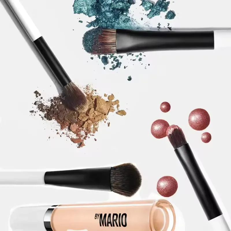 Mario Brush Set and 4-in-1 Glow Blush Blush Filter Flush Eye Check Blush Palette Matte Shimmer Long Lasting Women Daily Cosmetic — image 3