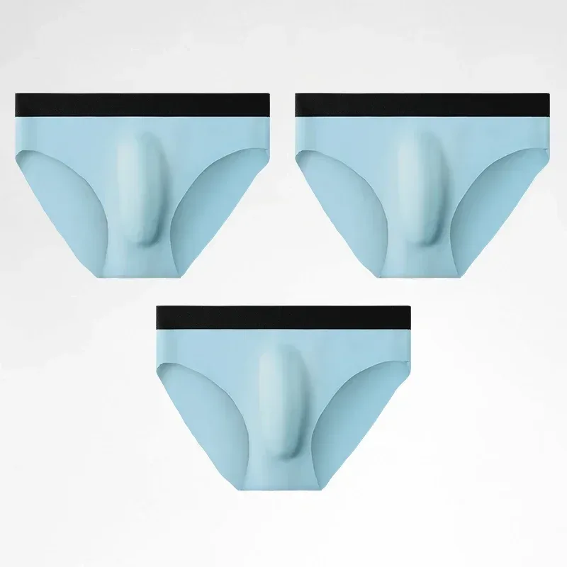 3PC Ice silk texture briefs, super cool on the skin in summer, enjoy the silky touch — image 34
