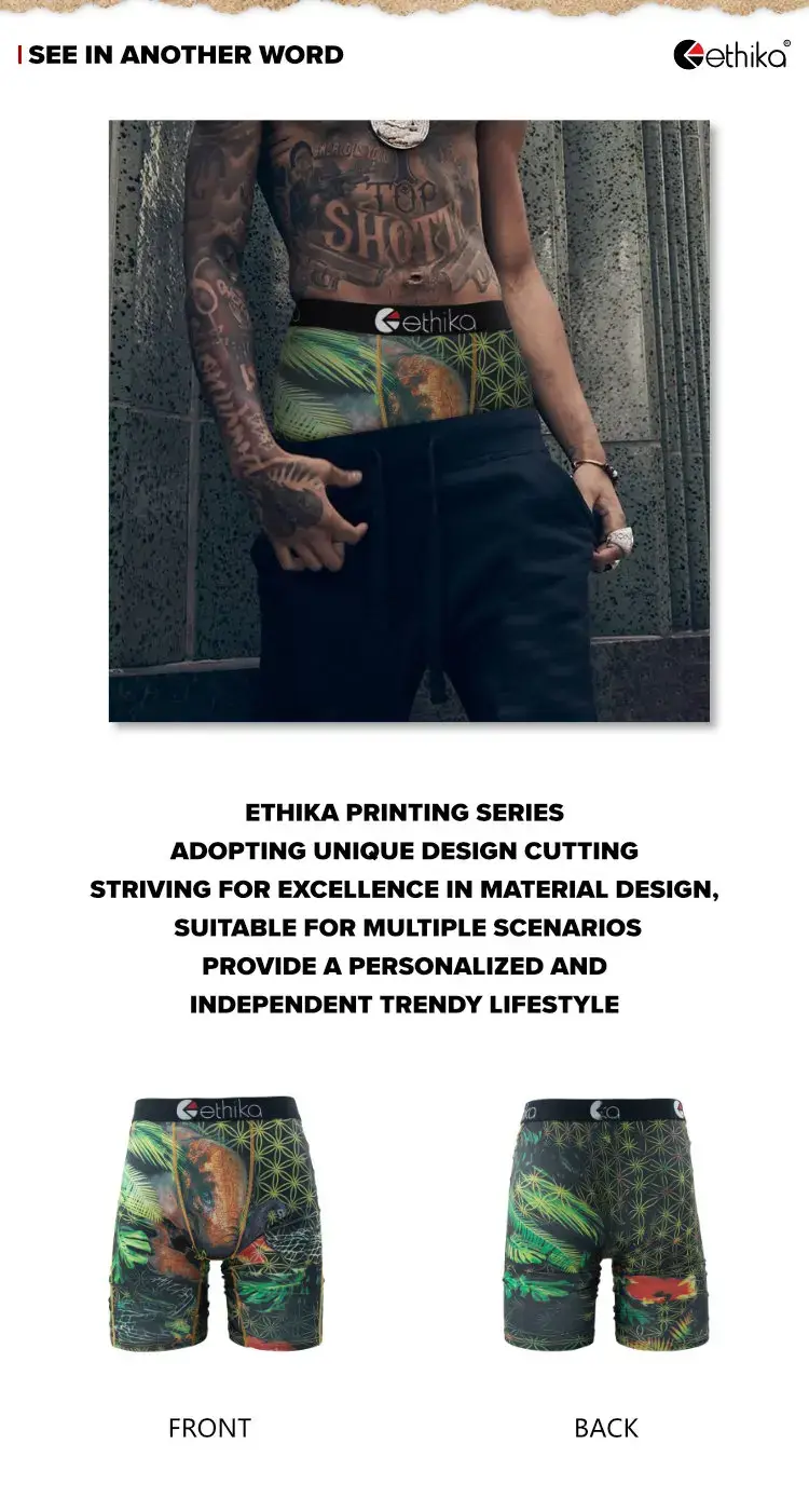 2Pcs Men Boxershorts Mesh Breathable Crotch Mens Panties Men Underpants Underwear Plus Size Men's Boxers Briefs Trunks — image 2