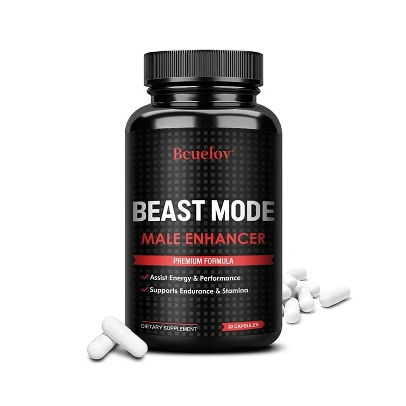 L-Arginine Capsules - Enhance Muscle Building Endurance Energy Boost Improve Men's Muscle Health Dietary Supplement NON-GMO