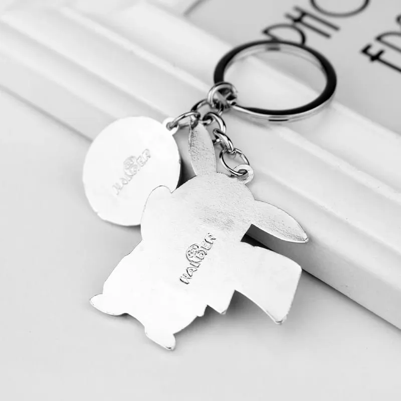 Anime Pokemon Keychain Cute Pikachu Metal Keychain Pendant Gift For Fans Unisex Jewelry — image 5