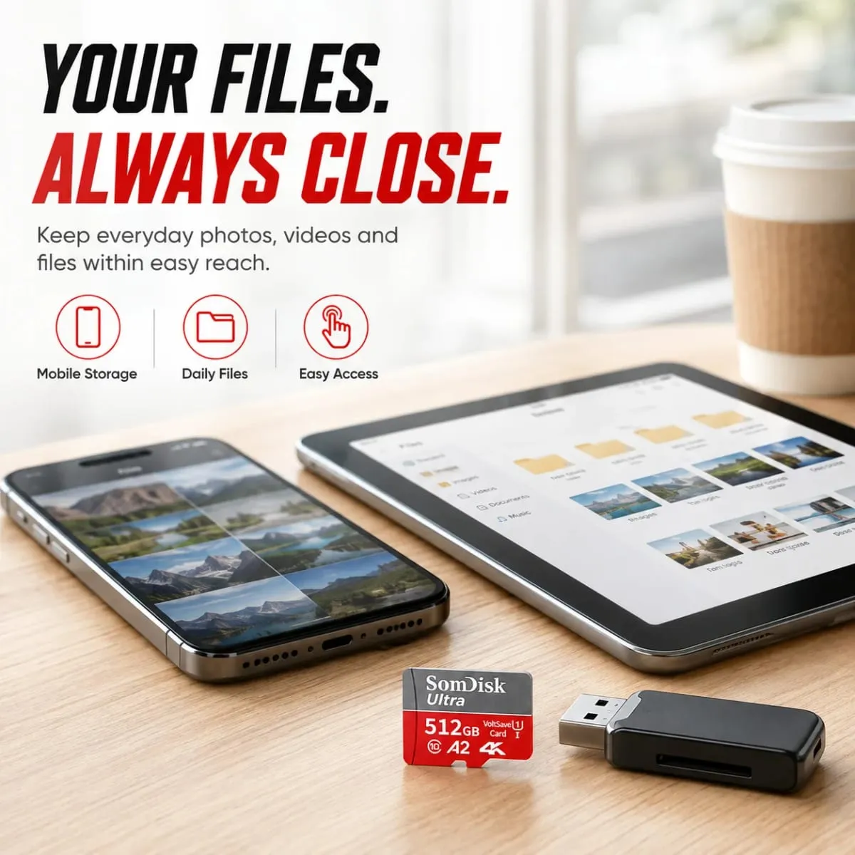 128 GB Micro-SD/TF-Karte, Karte mit großer Kapazität, Klasse 10, bis zu 100 MB/s, wasserdichte Speicherkarte für Kameras/Fahrrekorder — image 5