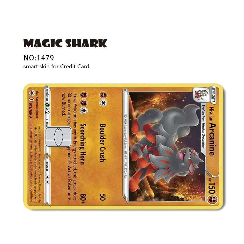 2026 New Charizard Blastoise Bulbasaur Eevee Metwo Sticker Film Skin Cover for Credit Debit Card — image 23