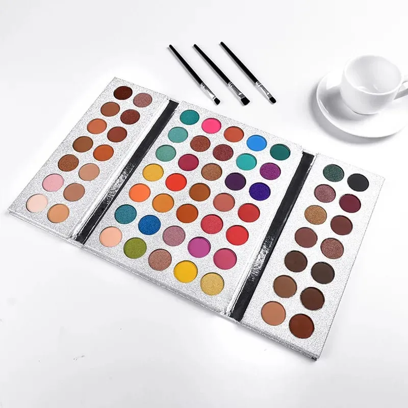 63 Colors Glitter Eyeshadow Palette Matte Eye Shadow Waterproof Shimmer pigment Nude Make Up new Cosmetic Palette Eyeshadow Set — image 4