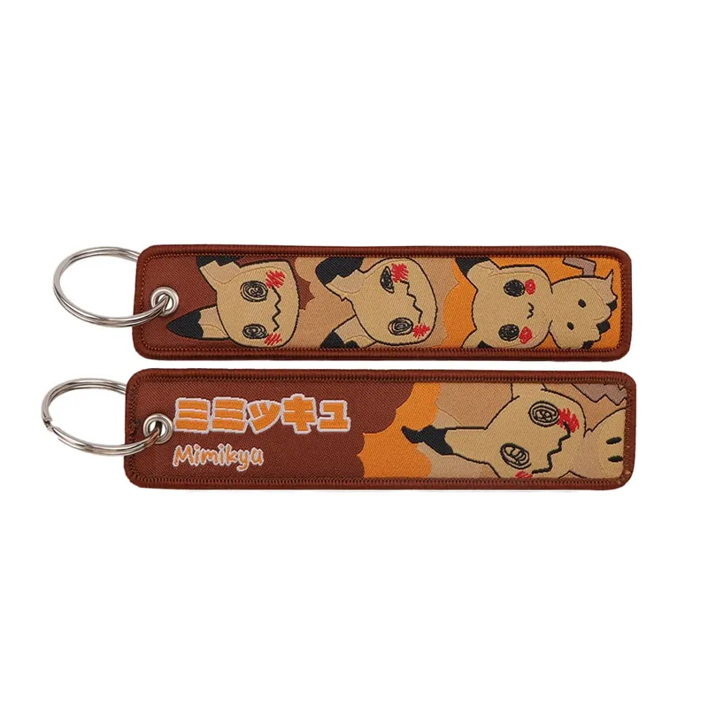 Japanese Anime Elf Monsters Keychain for Cars Backpack Key Holders Embroidery Keyrings Key Tag Jet Tag Accessories Gifts 1pcs — image 10
