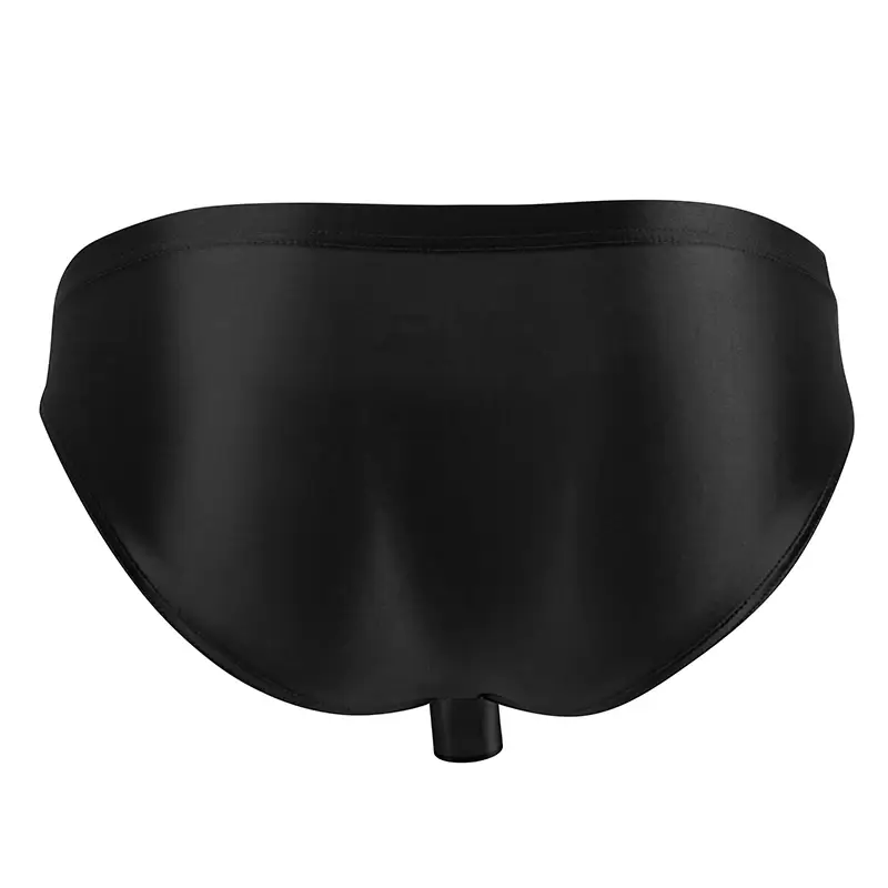 Men's glossy underwear open Pouch Panties Men Smooth Underwear Lingerie Hip Lifting High Elastic Bikini Briefs gay underwear — image 16