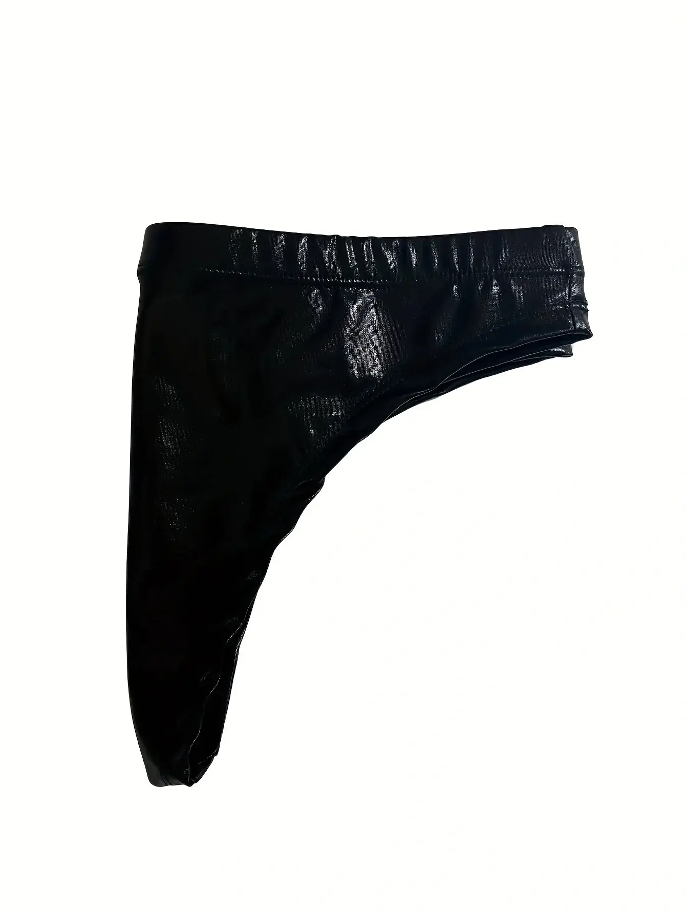 1Pc men's PU leather triangle underwear, sexy triangle underwear, boxing fitness, suitable for costume parties, sweet gift 3256809313293784 — image 1
