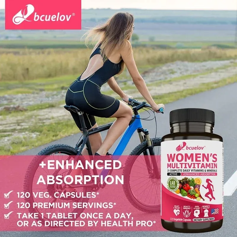 Women's Multivitamin Multimineral Supplement - Magnesium Biotin Calcium Zinc Selenium - Supports Joints Skin Nails — image 5