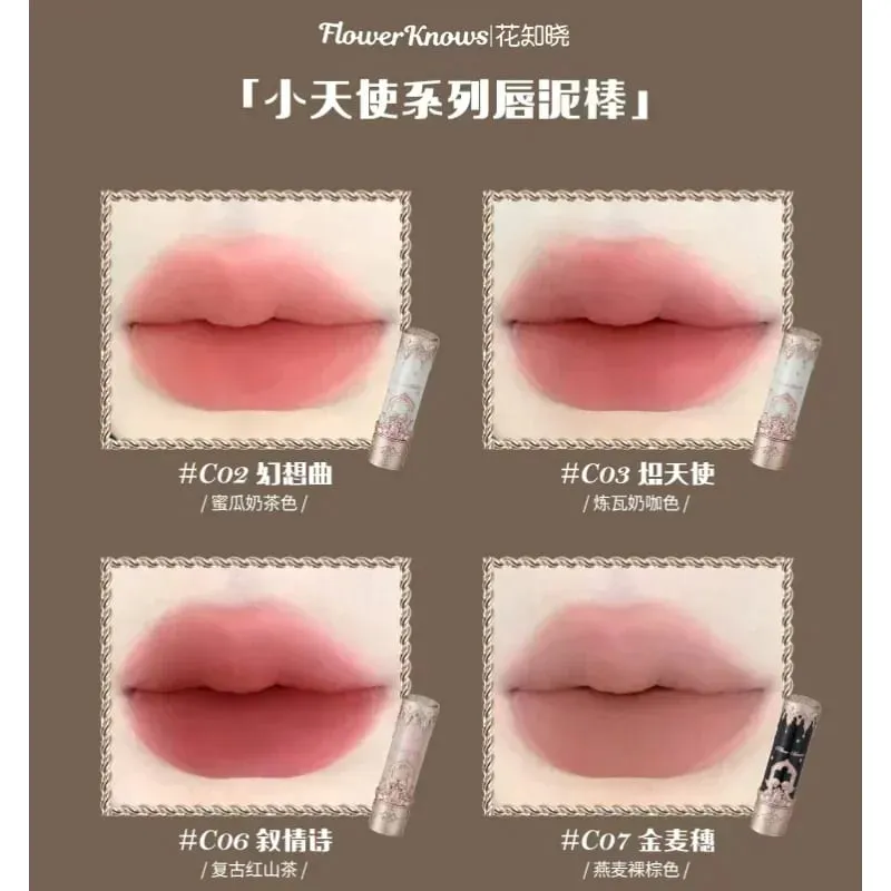 Flower Knows Little Angel Carol Makeup Gift Box Lip Mud Stick Cheek Bluch Cream Eyeshadow Long-lasting Makeup Cosmetics Sets — image 4