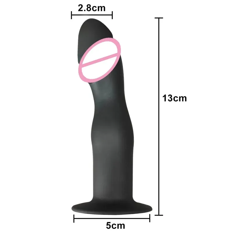 Flexible Liquid Silicone Dildo For Begginner Anal plug Prosate Massager G Spot Personal Massage Tool Suction Cup Female Sex Toy — image 13