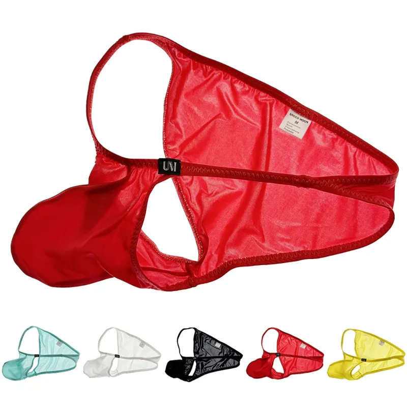 1pc Men's Ultra Thin Breathable Thongs G-Strings See Through Low Waist Lingerie Panties U-convex Pouch Underwear Man Briefs — image 2