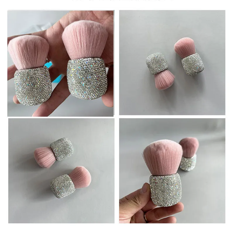 Diamond Handle Makeup Brush Professional Loose Powder Brush Blush Brushes Mushroom Head Foundation Blush Soft Hair Brush Tool — image 6