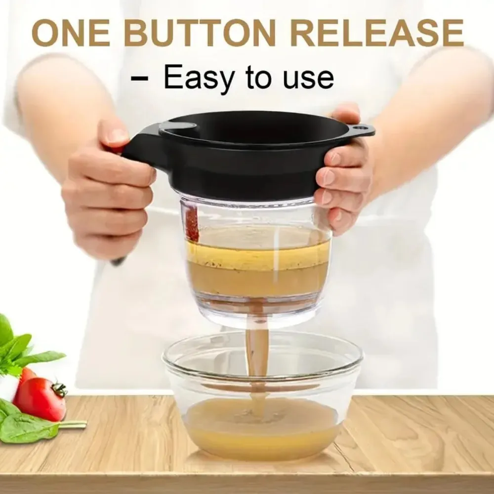 1pc Fat Separator Bottom for Mess-Free Straining Built-in Oil Strainer for Efficient Grease Separation Essential Kitchen Utensil — image 6