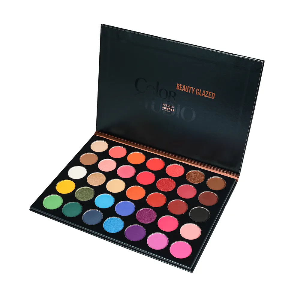 Beauty Glazed Eyeshadow Palette 35 Colors Matte Shimmer Natural Smokey Glitter Makeup Set for All Skin Types — image 4
