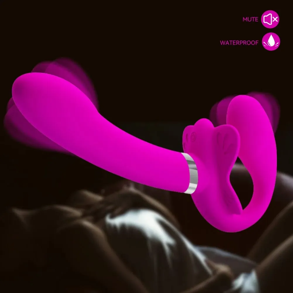 Double Penetration Strap-on Dildo Vibrators for Women Double-heads Vibrating Penis Lesbian Erotic Toys Sex Toys for Couples — image 5