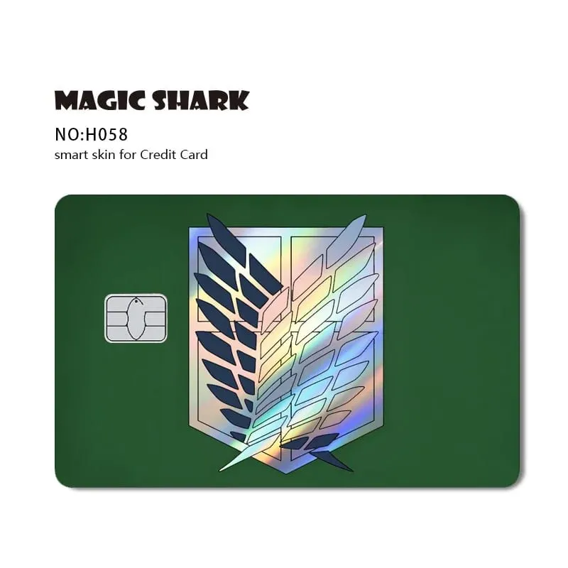 Magic Shark Mcloving Spider Anime Shinny Laser Holographic Matte Skin Film Sticker for Debit Bank Credit Card — image 8