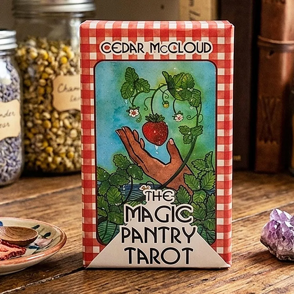 Magic Pantry Tarot Deckอาหาร-ธีมสีน้ำไพ่ทาโรต์สำหรับHome Cooks & Foodies Double-embossedการ์ด 12*7 ซม.