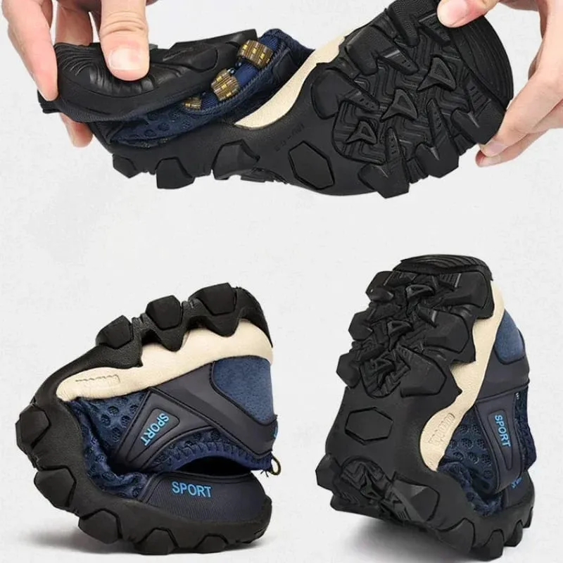 Men Sneakers Summer Wading Mesh Shoes Comfortable Slip on Outdoor Hiking Shoes Zapatos Hombre Casual Climbing Trekking Footwear — image 4