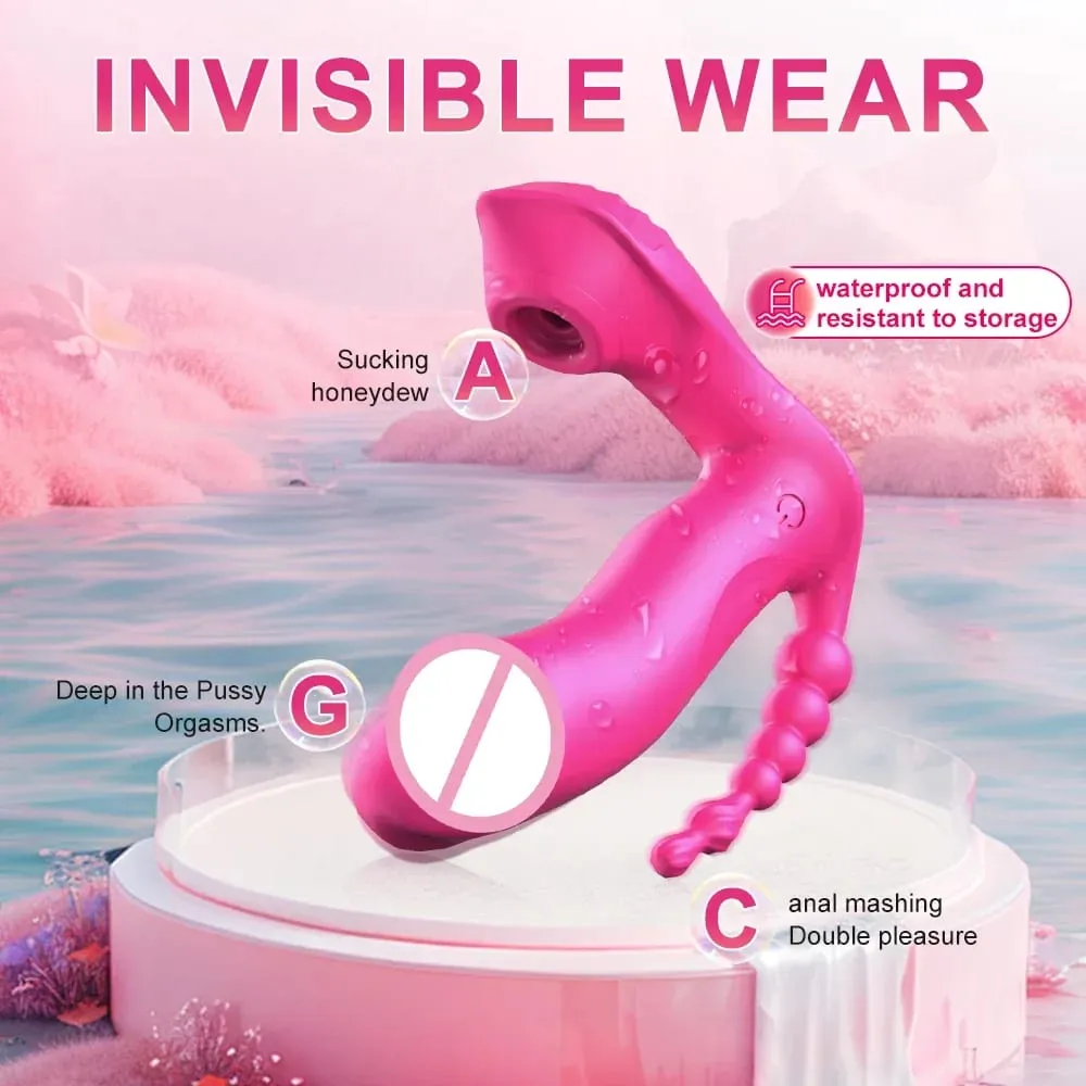 Trådløs kontrol Dildo Vibrator G-Spot Massage Vaginal Vibrator Klitoris Sutte Stimulator Bærbar Voksen Sexlegetøj Kvinder — image 3