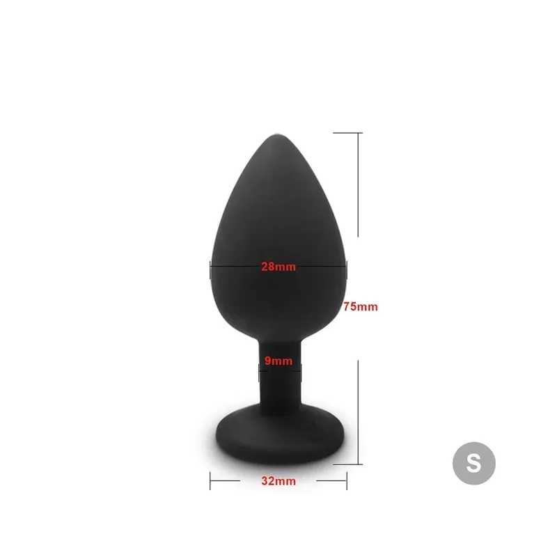 S/M/L Anal Plug Butt Vibrator Women/Men Soft Silicone Round Shaped Erotic Bullet Anal plug Bullet Gay Sex Toys for Adults — image 16