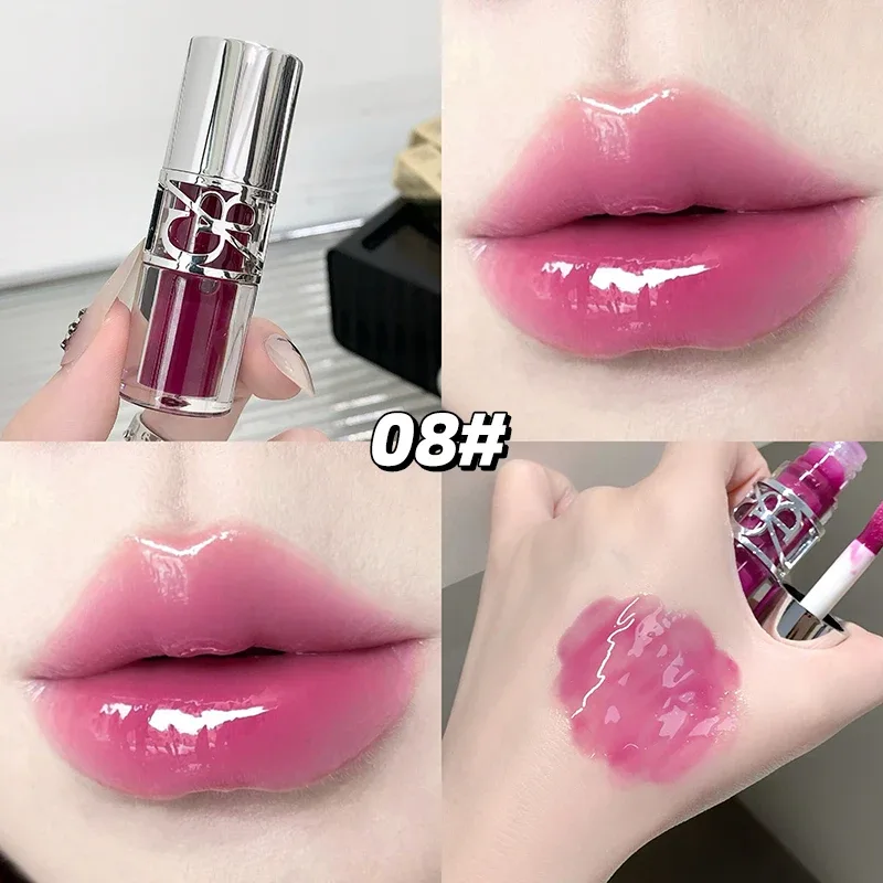 Gege Bear Glittering Mirror Lip Glaze Watery Shimmering Light Lip Gloss Makeup 8 Colors Hydrating Moisturizing Long Lasting — image 11